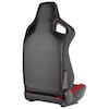 Spec-D Tuning Racing Seat - Black With Red  Pvc - Right Side RS-2855R